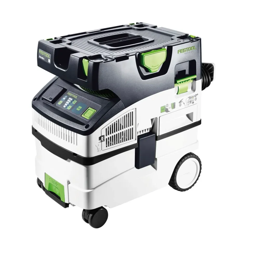 Zestaw odkurzacza mobilnego Festool CTM MIDI I CLEANTEC ( 574822 ) z 1x filtrem mokrym, 5x workiem filtracyjnym i zestawem...