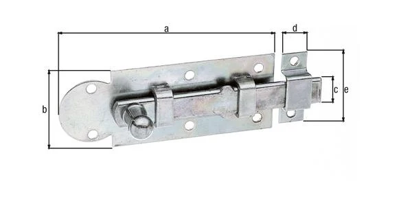 GAH Alberts rygiel okienny ( 8002657137 ) długość 80 mm szerokość 30 mm kształt prosty przedłużenie 19,5 mm