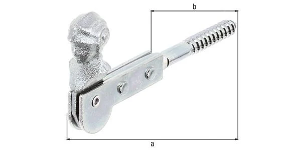 GAH Alberts uchwyt rolety okiennej ( 8001748650 ) Długość 129 mm bez ogranicznika