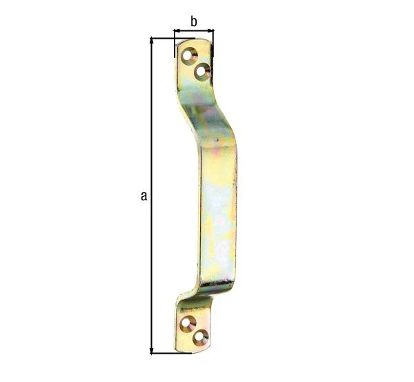 GAH Uchwyt bramki Alberts ( 8002897886 ) Długość 170 mm Szerokość 20 mm Liczba otworów 4