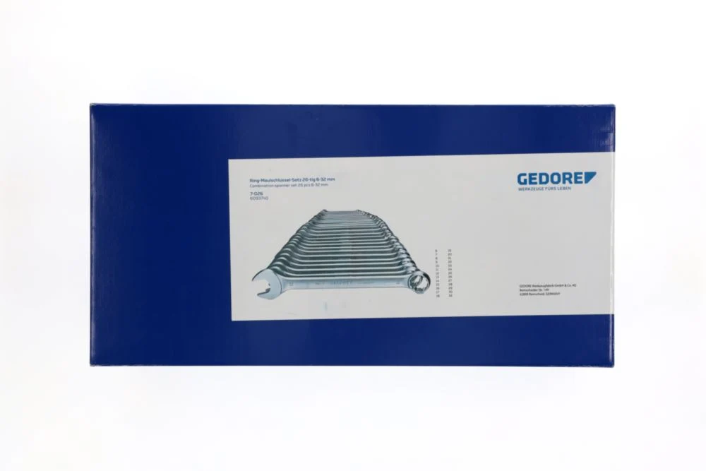 GEDORE Zestaw kluczy płasko-oczkowych 7-026 26-częściowy szerokość klucza płaskiego 6-32 mm ( 4000823704 )