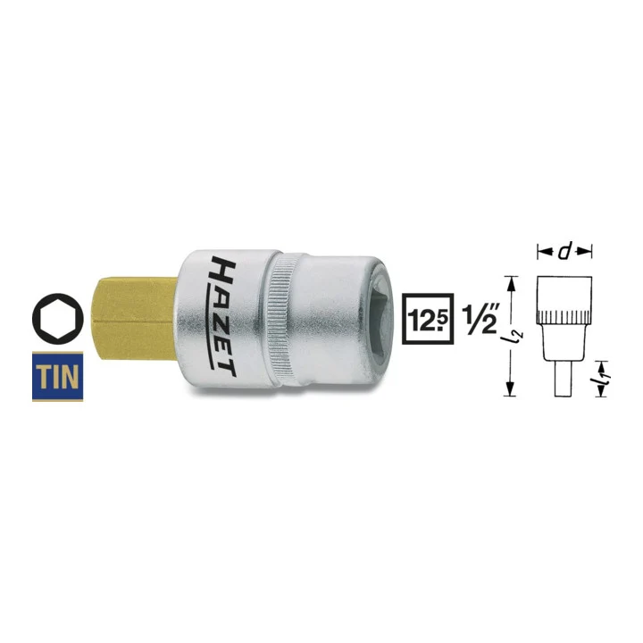 Nasadka HAZET 986 1/2 ″ sześciokątna ( 4000822755 )