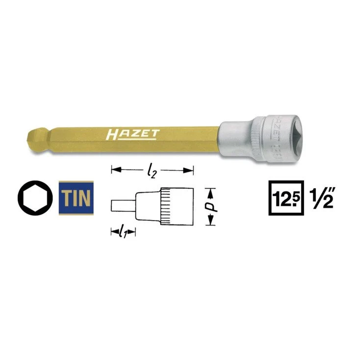 Nasadka HAZET 986KK 1/2 ″ sześciokątna ( 4000822765 )