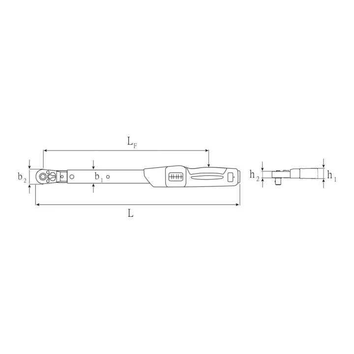 Klucz dynamometryczny STAHLWILLE 730NR/10QR FK 1/2 ″ 20 - 100 Nm ( 4000826536 )