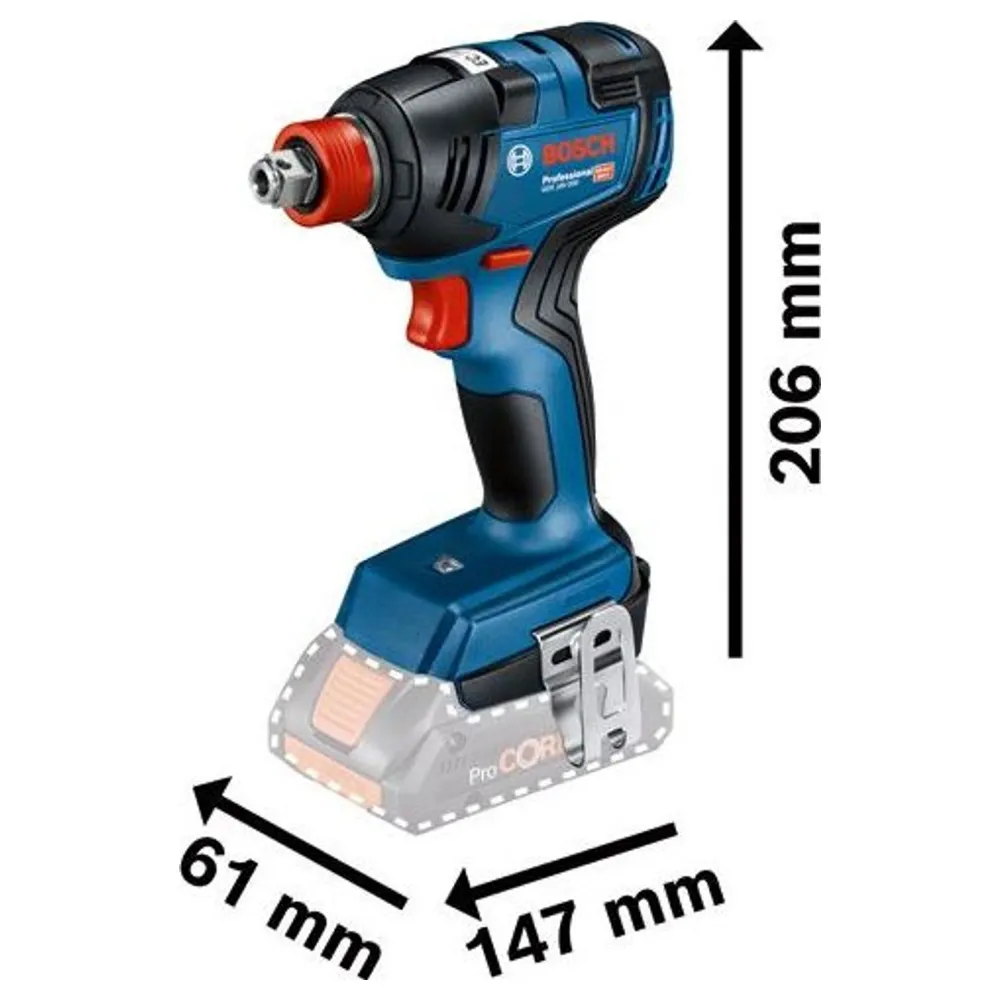 Klucz udarowy Bosch GDX 18V-200 PRO 18V 4Ah
