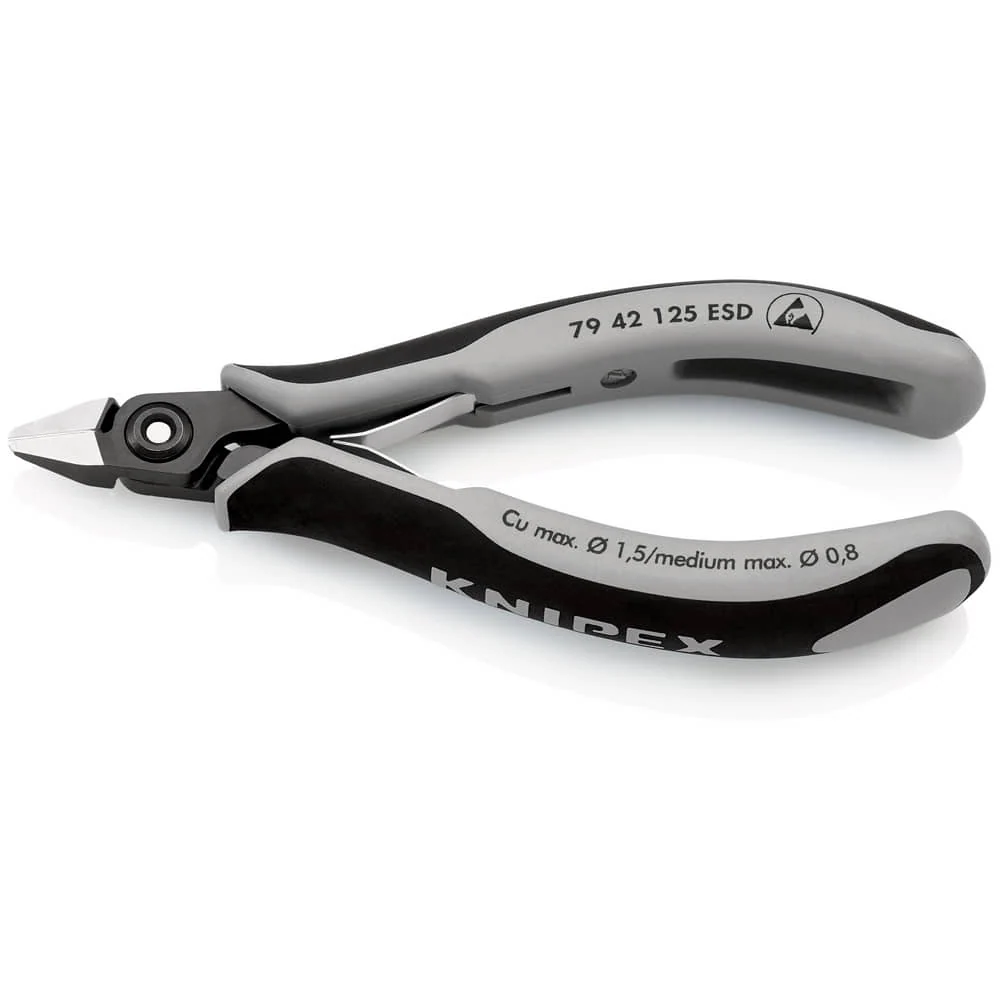 KNIPEX precyzyjne szczypce tnące boczne do elektroniki długość 125 mm kształt 4 ( 4000810832 )