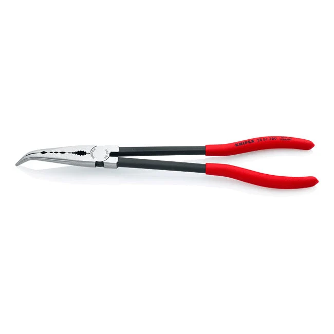 Knipex Szczypce półokrągłe o długim zasięgu z głowicą kątową