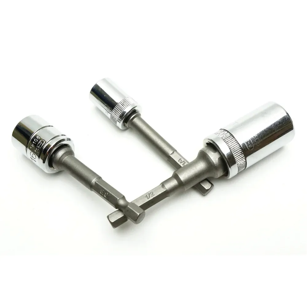 Końcówki do wiertarek udarowych Adapter gniazda 1/4" 3/8" 1/2" 3 szt.