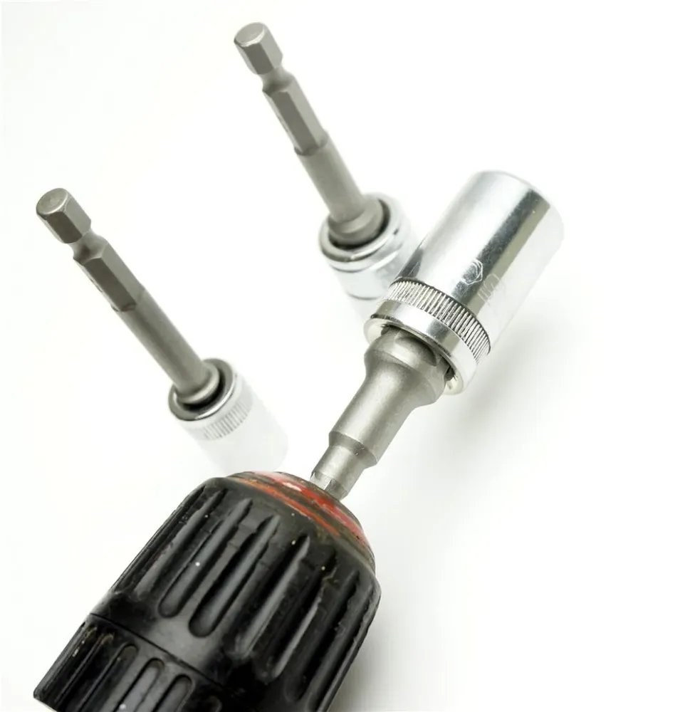 Końcówki do wiertarek udarowych Adapter gniazda 1/4" 3/8" 1/2" 3 szt.