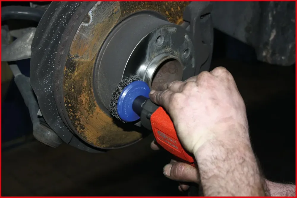 KS TOOLS Zestaw szlifierek do piast kół, Ø 65 / 105 mm, 2-częściowy ( 100.4035 )