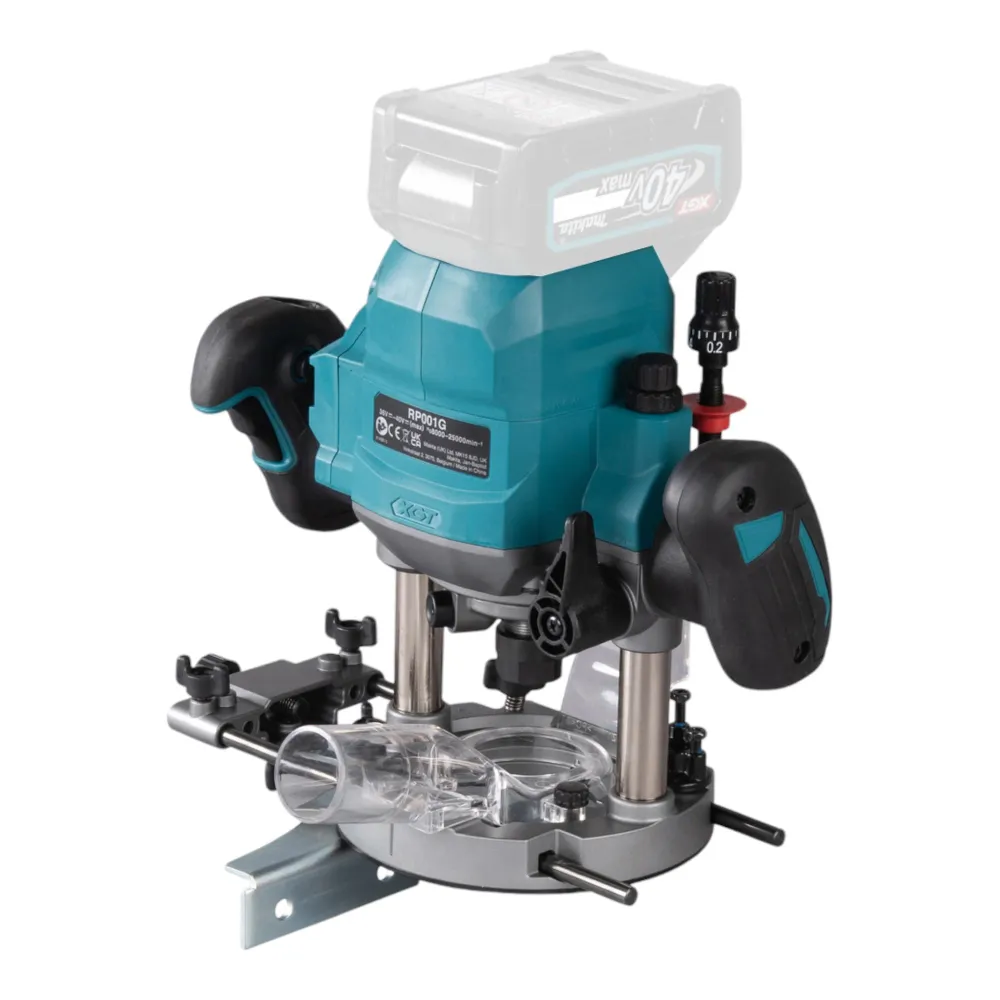 Makita RP 001 GZ01 Frezarka akumulatorowa 40 V maks. 12 mm bezszczotkowa + Makpac - bez akumulatora, bez ładowarki