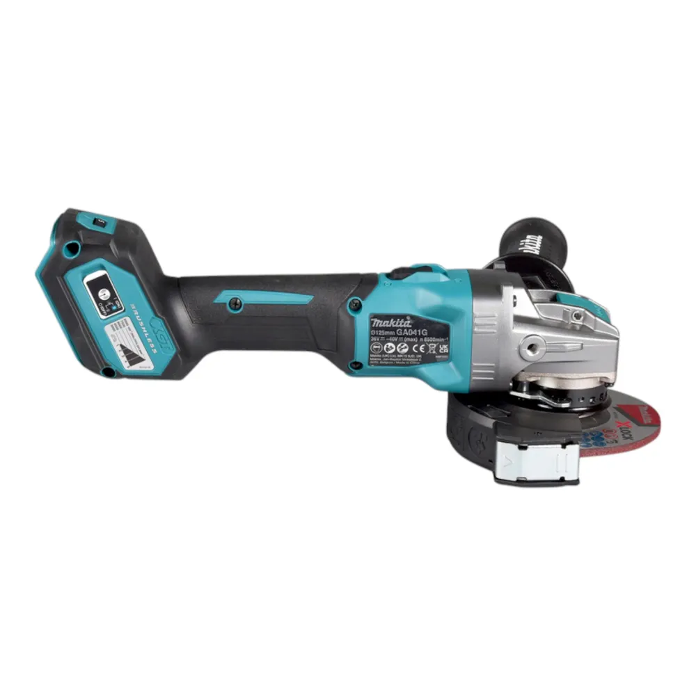 Makita GA 041 GT1 Akumulatorowa szlifierka kątowa 40 V maks. 125 mm X-LOCK Bezszczotkowa + 1x akumulator 5,0 Ah - bez łado...