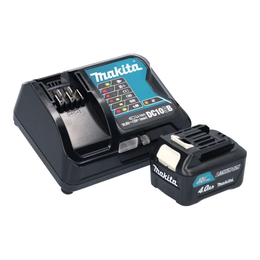 Makita UB 100 DSM1 Dmuchawa akumulatorowa 12 V maks. + 1x akumulator 4,0 Ah + ładowarka
