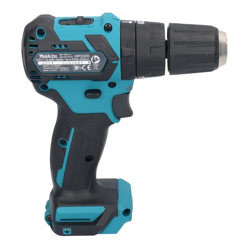 Makita HP 332 DZE akumulatorowa wiertarko-wkrętarka udarowa 12 V maks. 35 Nm bezszczotkowa + walizka - bez akumulatora, be...