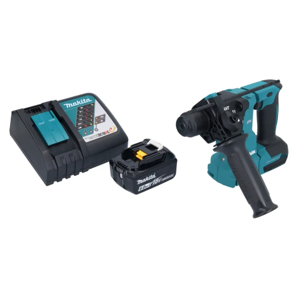 Akumulatorowa młotowiertarka Makita DHR 183 RG1 18 V 1,7 J SDS plus Brushless + 1x akumulator 6,0 Ah + ładowarka