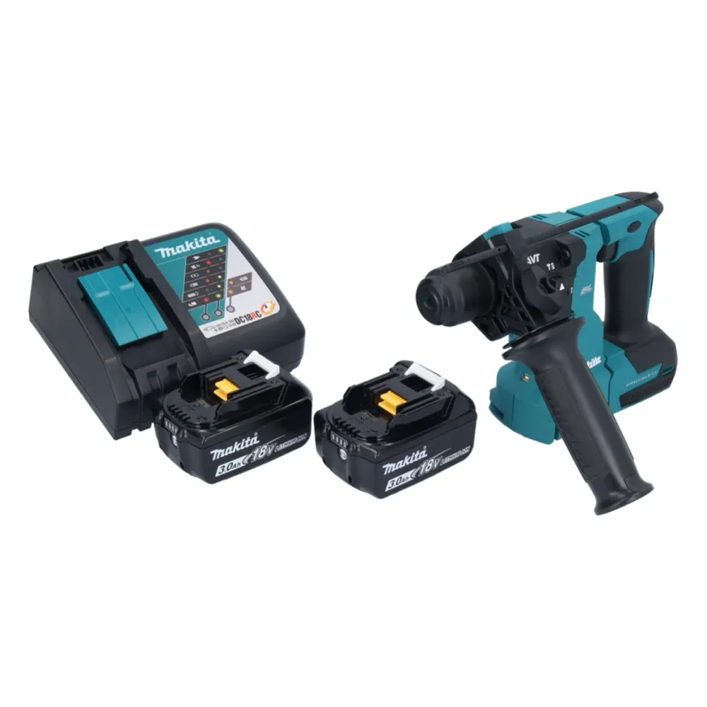 Akumulatorowa młotowiertarka Makita DHR 183 RF 18 V 1,7 J SDS plus Brushless + 2x akumulator 3,0 Ah + ładowarka