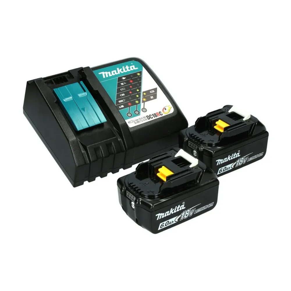 Akumulatorowa pił szablasta Makita DJR 183 RGJ 18 V + 2x akumulator 6,0 Ah + ładowarka + Makpac