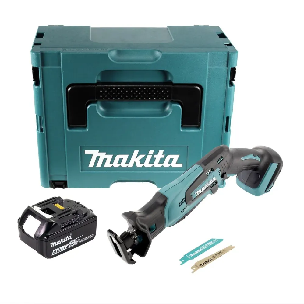 Akumulatorowa pilarka szablasta Makita DJR 183 G1J 18 V + 1x akumulator 6,0 Ah + Makpac - bez ładowarki