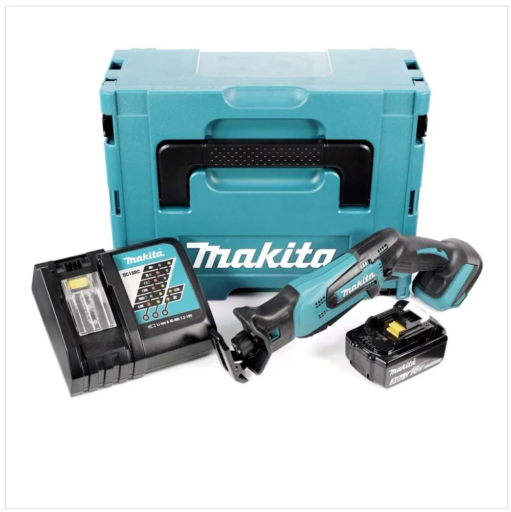 Akumulatorowa pilarka szablasta Makita DJR 183 RF1J 18V + 1x akumulator 3.0Ah + ładowarka + Makpac
