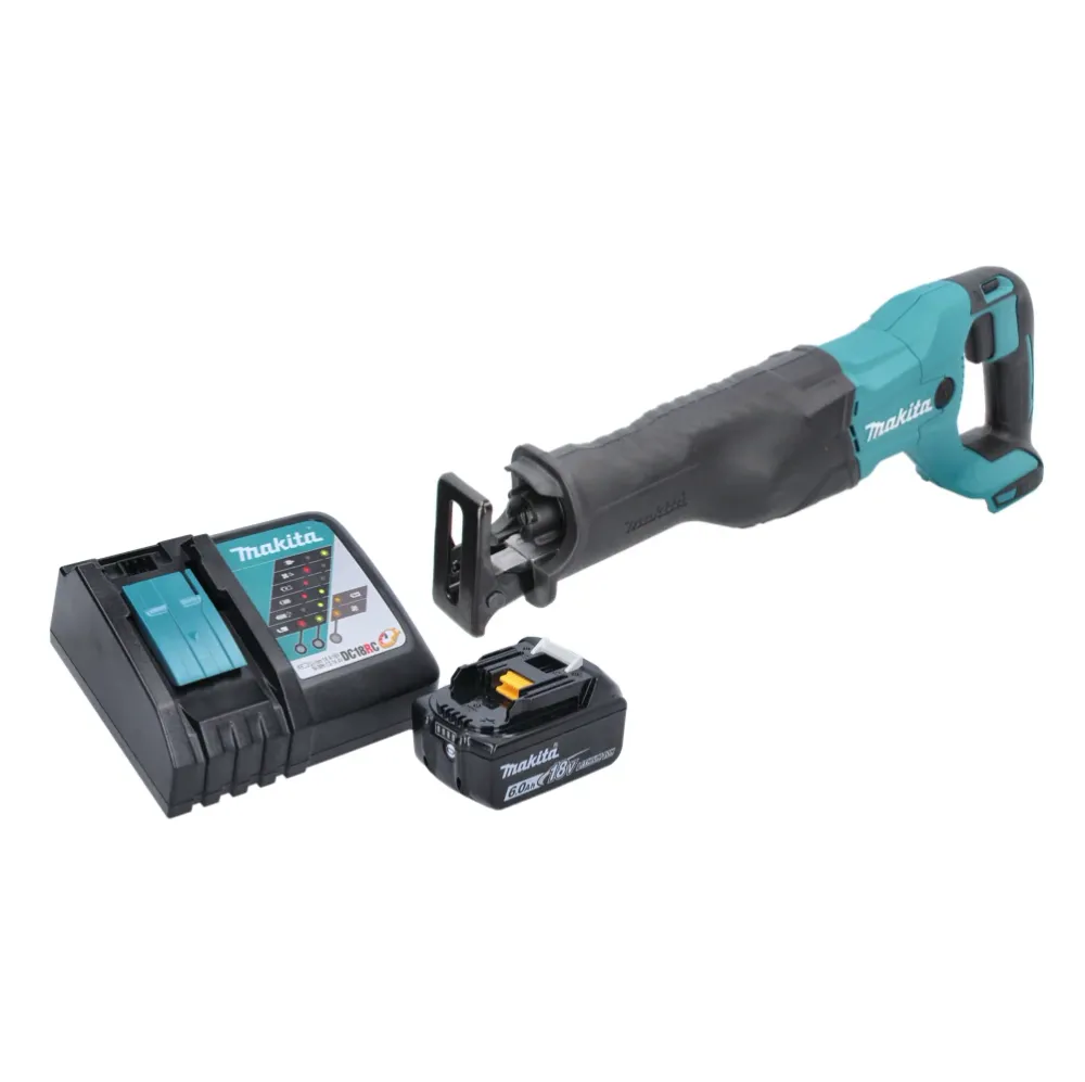 Akumulatorowa pilarka szablasta Makita DJR 186 RG1 18 V + 1x akumulator 6,0 Ah + ładowarka
