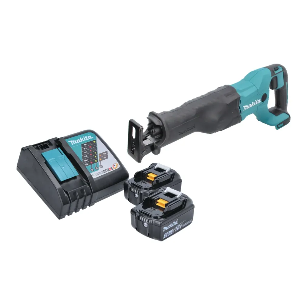 Akumulatorowa pilarka szablasta Makita DJR 186 RF Pilarka szablasta 18 V + 2x akumulator 3,0 Ah + ładowarka