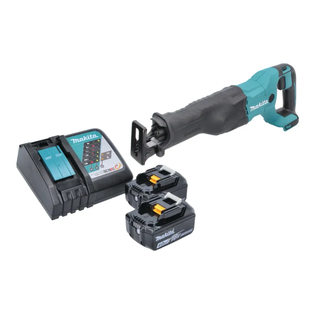 Akumulatorowa pilarka szablasta Makita DJR 186 RM 18 V + 2x akumulator 4,0 Ah + ładowarka