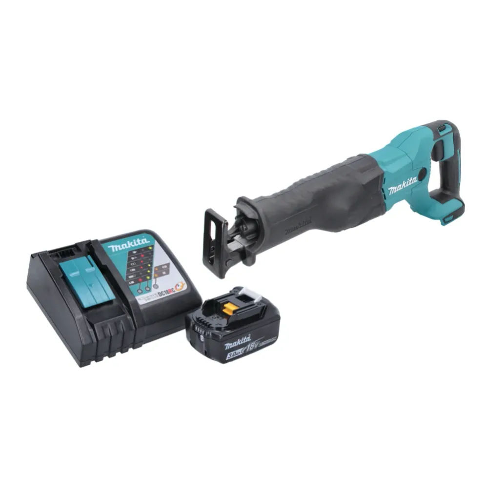 Akumulatorowa pilarka szablasta Makita DJR 186 RF1 18 V + 1x akumulator 3,0 Ah + ładowarka
