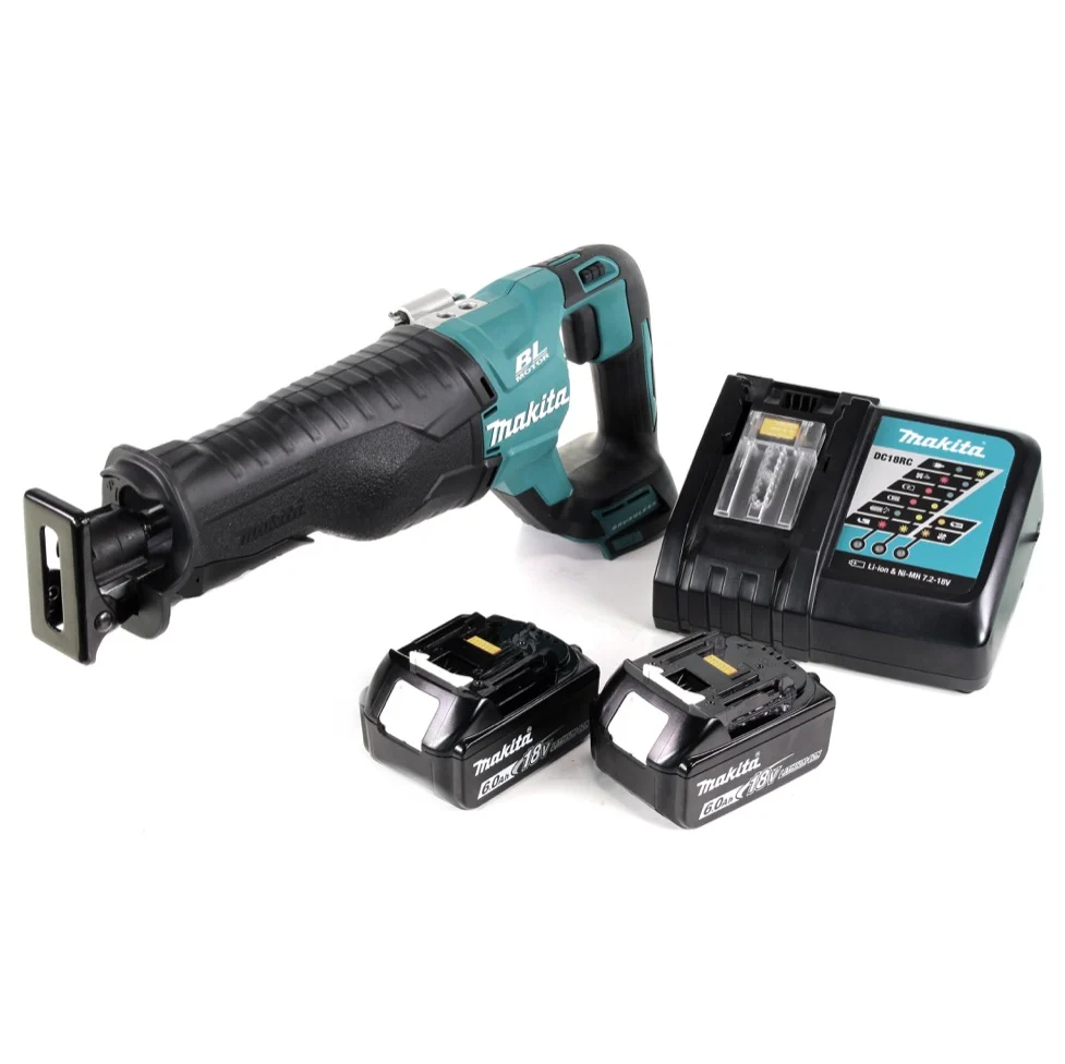 Akumulatorowa pilarka szablasta Makita DJR 187 18 V + akumulator 2x 6,0 Ah + ładowarka