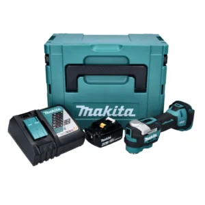 Akumulatorowe narzędzie wielofunkcyjne Makita DTM 52 RG1J 18 V Starlock Max Brushless + 1x akumulator 6,0 Ah + ładowarka +...