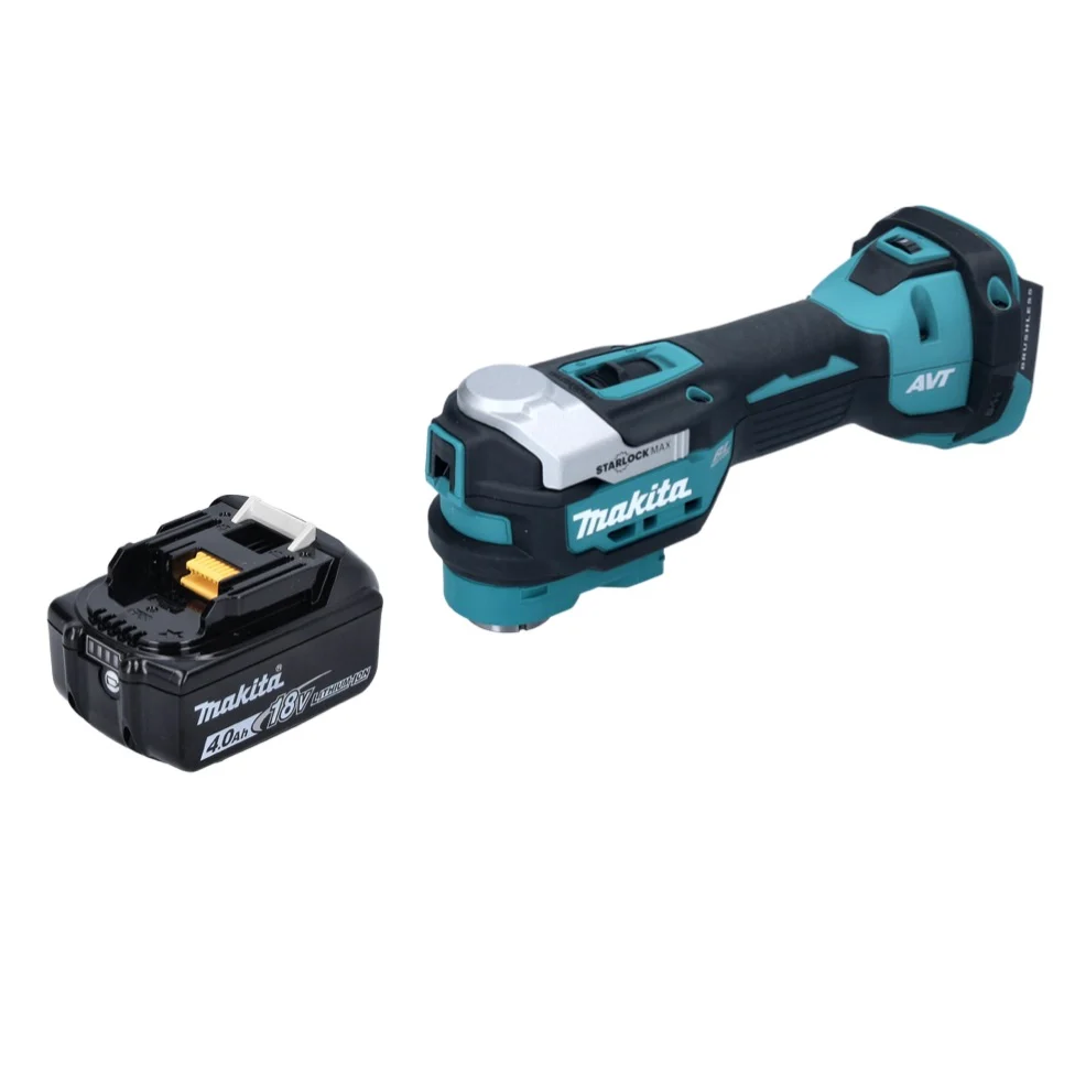 Akumulatorowe narzędzie wielofunkcyjne Makita DTM 52 M1 18 V Starlock Max Brushless + 1x akumulator 4,0 Ah - bez ładowarki