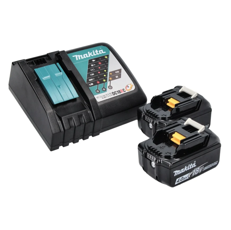 Akumulatorowe narzędzie wielofunkcyjne Makita DTM 52 RM 18 V Starlock Max Brushless + 2x akumulator 4,0 Ah + ładowarka