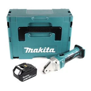 Akumulatorowe nożyce do blachy Makita DJS 161 G1J 18 V 1,6 mm + 1x akumulator 6,0 Ah + Makpac - bez ładowarki