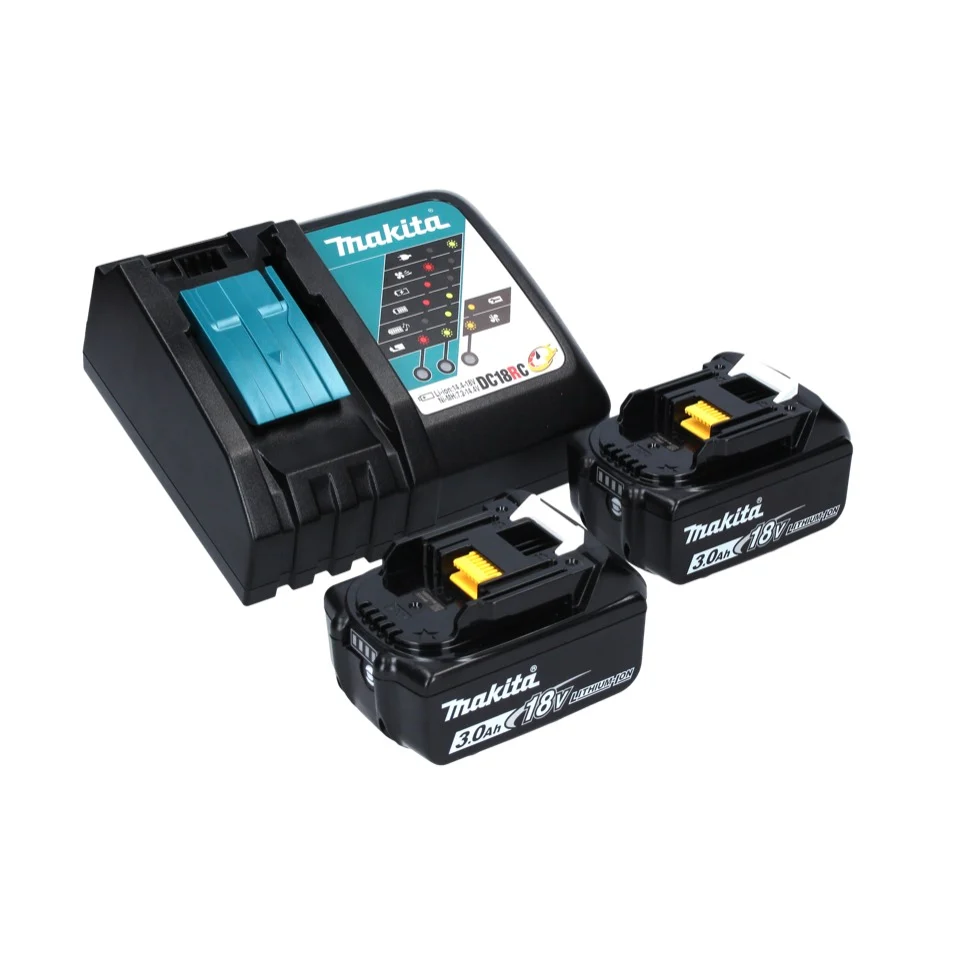 Akumulatorowy pilnik taśmowy Makita DBS 180 RF 18 V 9 x 533 mm bezszczotkowy + 2x akumulator 3,0 Ah + ładowarka