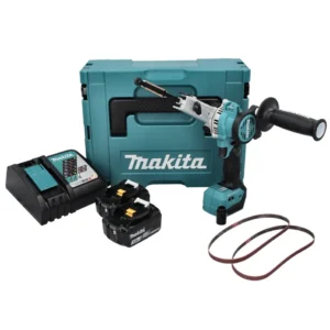 Akumulatorowy pilnik taśmowy Makita DBS 180 RFJ 18 V 9 x 533 mm bezszczotkowy + 2x akumulator 3,0 Ah + ładowarka + Makpac