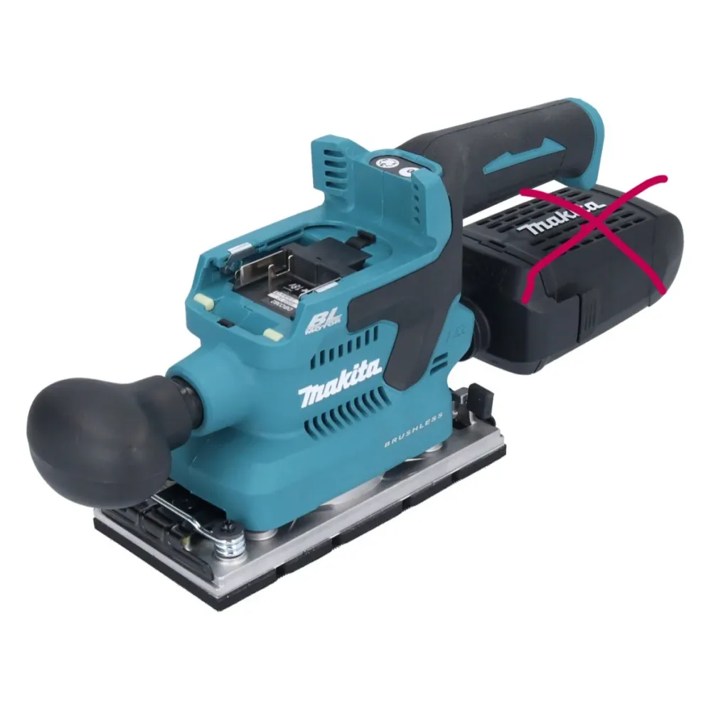 Makita DBO 382 Z Akumulatorowa szlifierka oscylacyjna 18 V 93 x 185 mm Brushless Solo - bez akumulatora, bez ładowarki