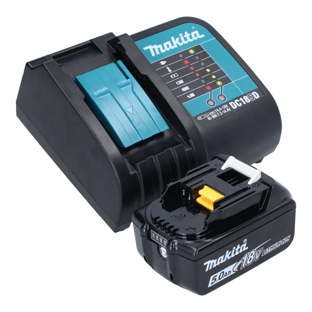 Makita DDA 450 ST1K Akumulatorowa wiertarko-wkrętarka kątowa 18 V 70 Nm bezszczotkowa + 1x akumulator 5,0 Ah + ładowarka +...