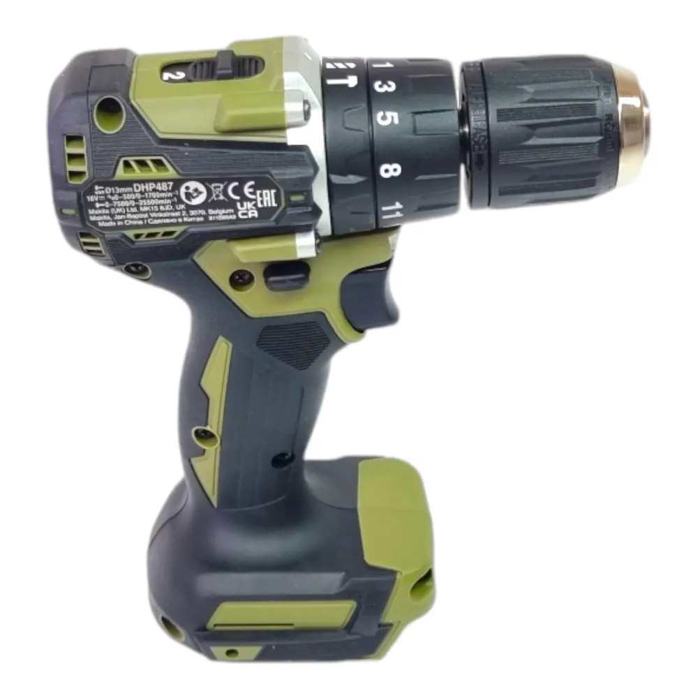Makita DHP 487 M1O Akumulatorowa wiertarko-wkrętarka udarowa 18 V 40 Nm bezszczotkowa seria Outdoor Adventure + 1x akumula...