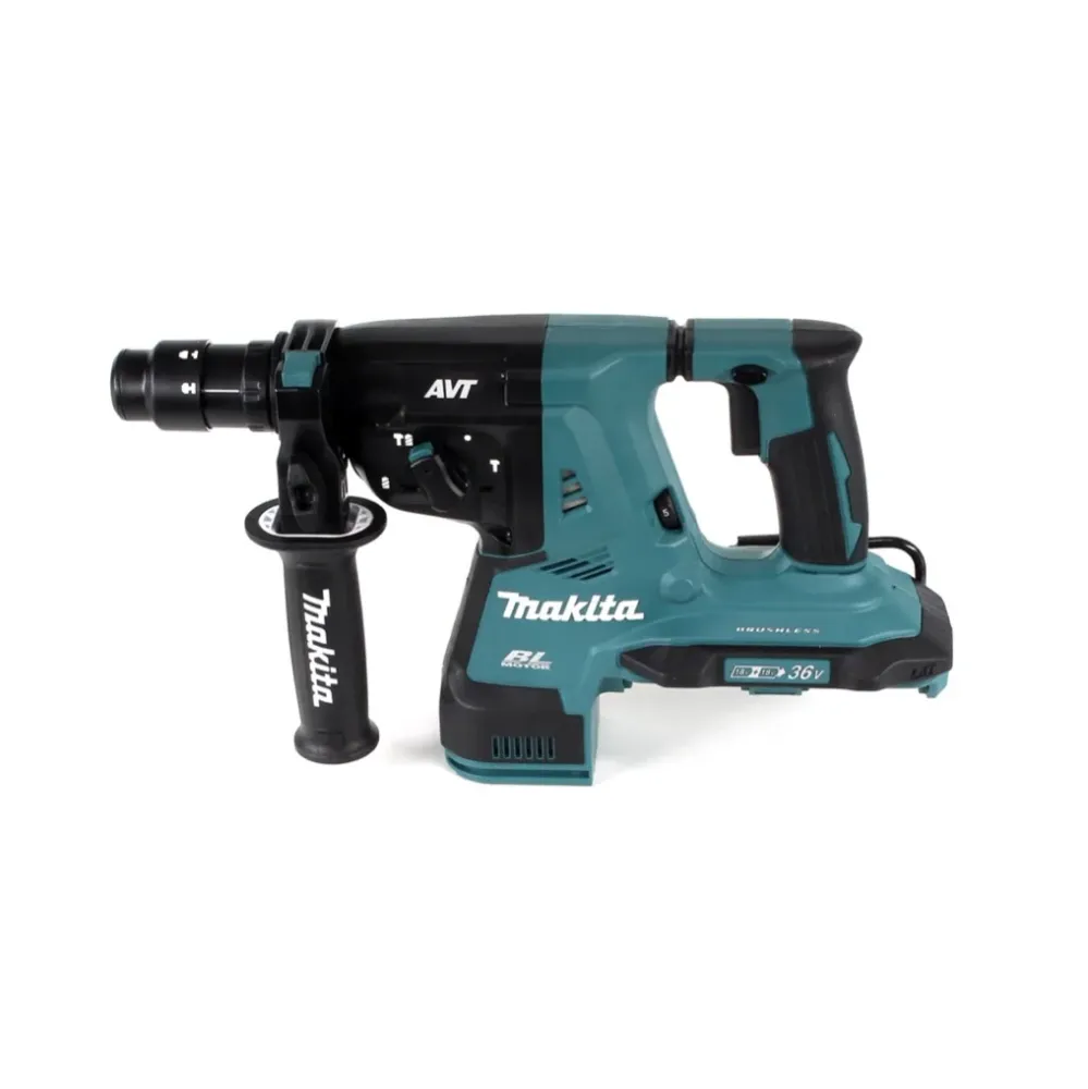 Makita DHR 281 PG4J Bezszczotkowa akumulatorowa wiertarko-wkrętarka udarowa 28 mm 2x 18 V do SDS-PLUS z uchwytem szybkowym...