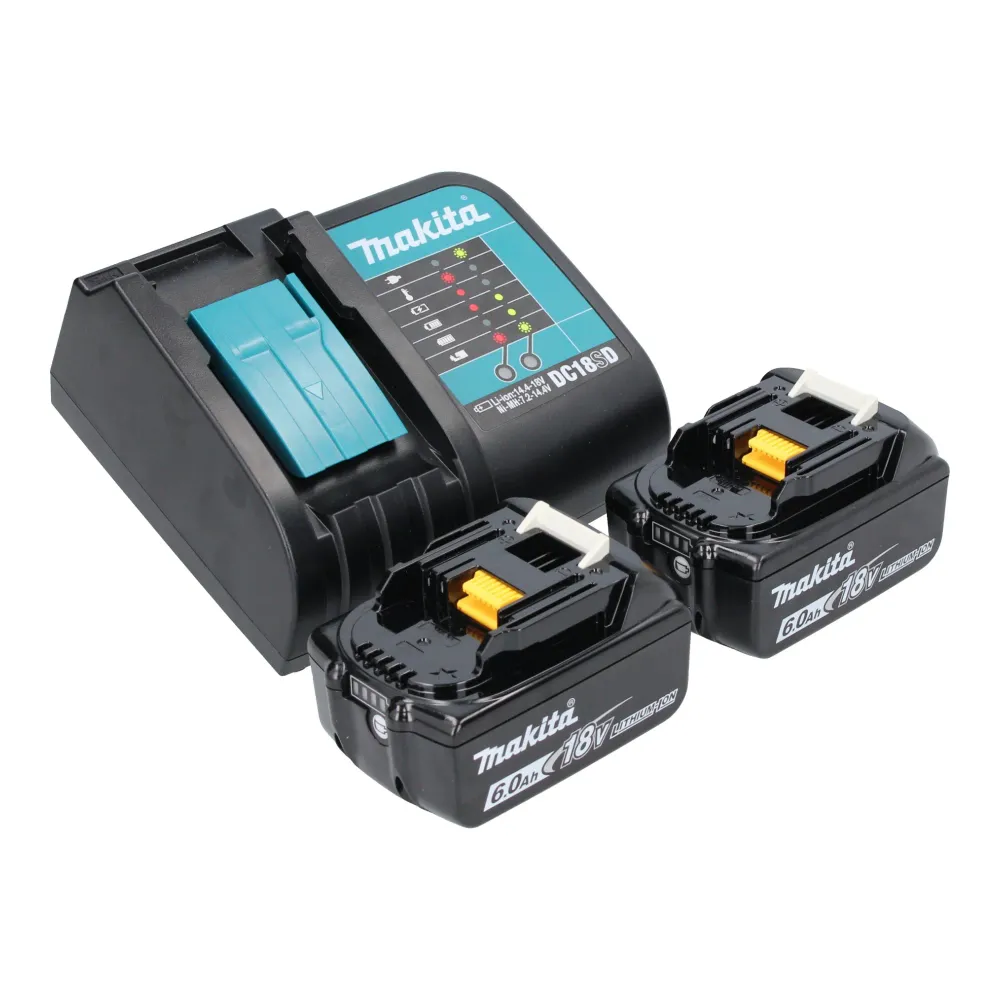Makita DTD 173 SG akumulatorowy klucz udarowy 18 V 180 Nm 1/4" bezszczotkowy + 2x akumulator 6,0 Ah + ładowarka