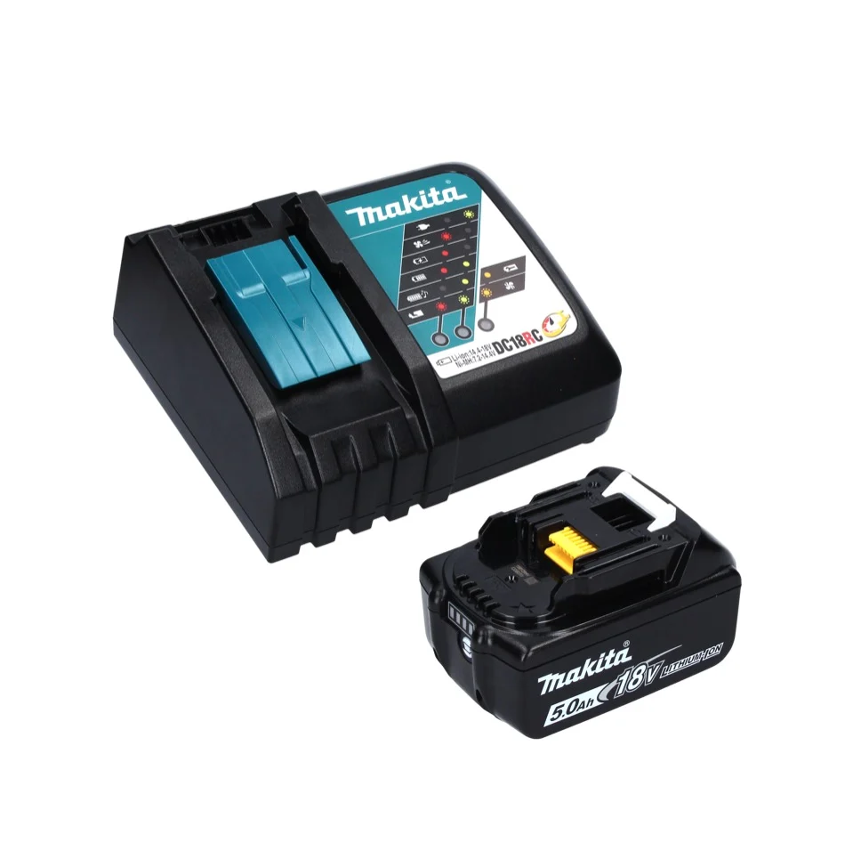 Makita DBS 180 RT1J akumulatorowy pilnik taśmowy 18 V 9 x 533 mm bezszczotkowy + 1x akumulator 5,0 Ah + ładowarka + Makpac