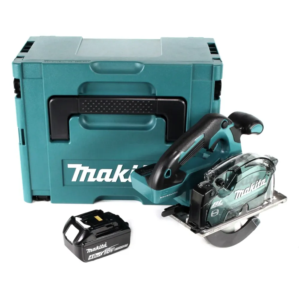 Makita DCS 553 M1J Akumulatorowa pilarka tarczowa do metalu 18V 150 mm bezszczotkowa + 1x akumulator 4,0Ah + Makpac - bez...
