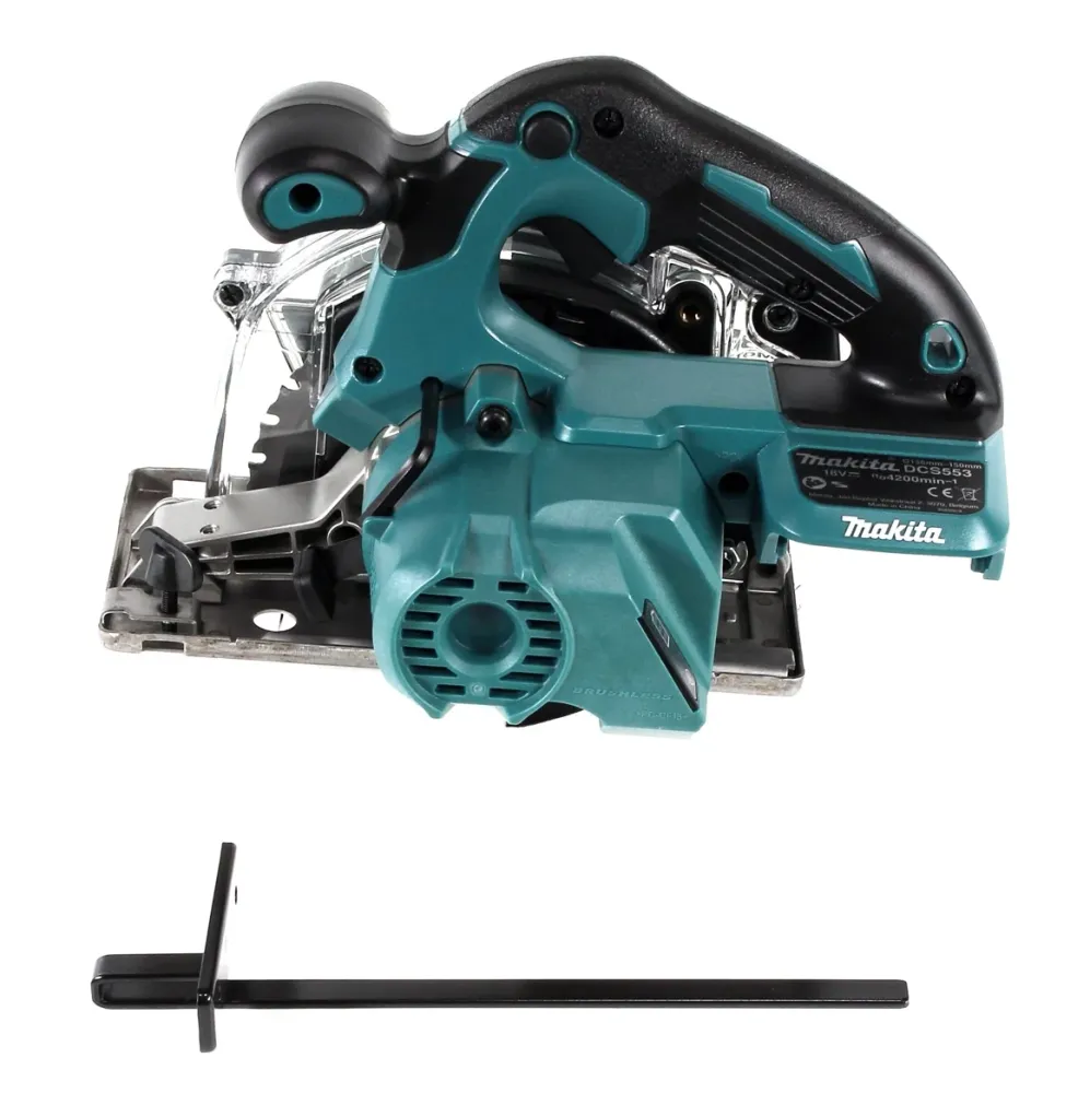 Makita DCS 553 RGJ Akumulatorowa pilarka tarczowa do metalu 18V 150 mm bezszczotkowa + 2x akumulator 6.0Ah + ładowarka + M...
