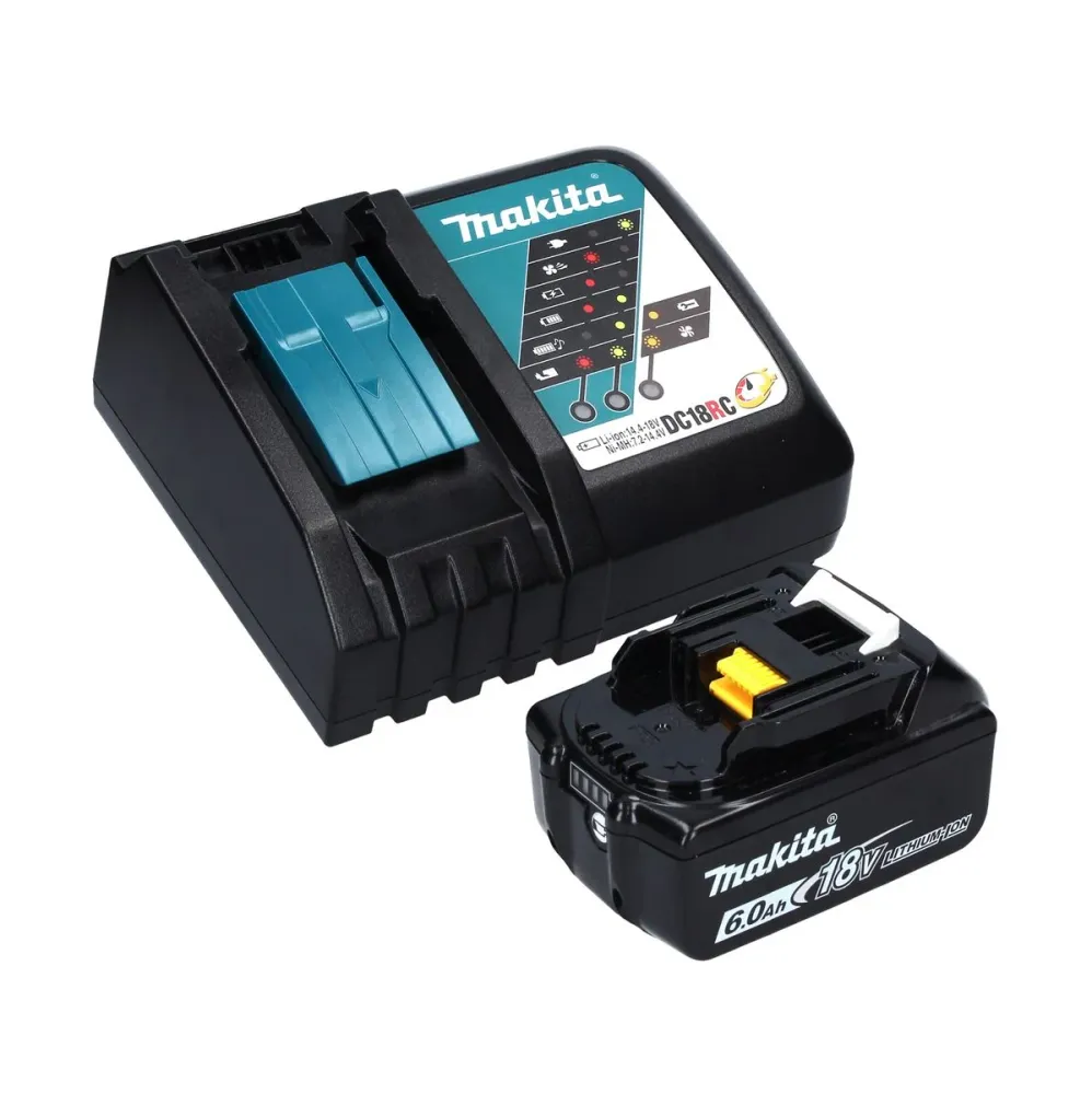 Makita DDF 451 RG1J Akumulatorowa wiertarko-wkrętarka 18 V 80 Nm + 1x akumulator 6,0 Ah + ładowarka + Makpac