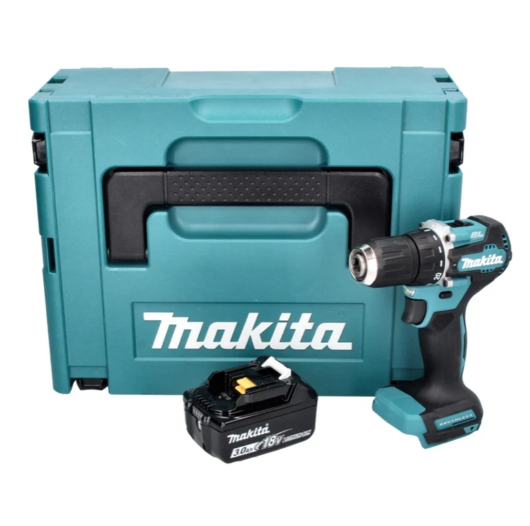 Makita DDF 487 F1J akumulatorowa wiertarko-wkrętarka 18 V 40 Nm bezszczotkowa + 1x akumulator 3,0 Ah + Makpac - bez ładowarki