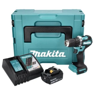 Makita DDF 487 RM1J akumulatorowa wiertarko-wkrętarka 18 V 40 Nm bezszczotkowa + 1x akumulator 4,0 Ah + ładowarka + Makpac