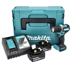 Makita DDF 487 RTJ akumulatorowa wiertarko-wkrętarka 18 V 40 Nm bezszczotkowa + 2x akumulator 5,0 Ah + ładowarka + Makpac
