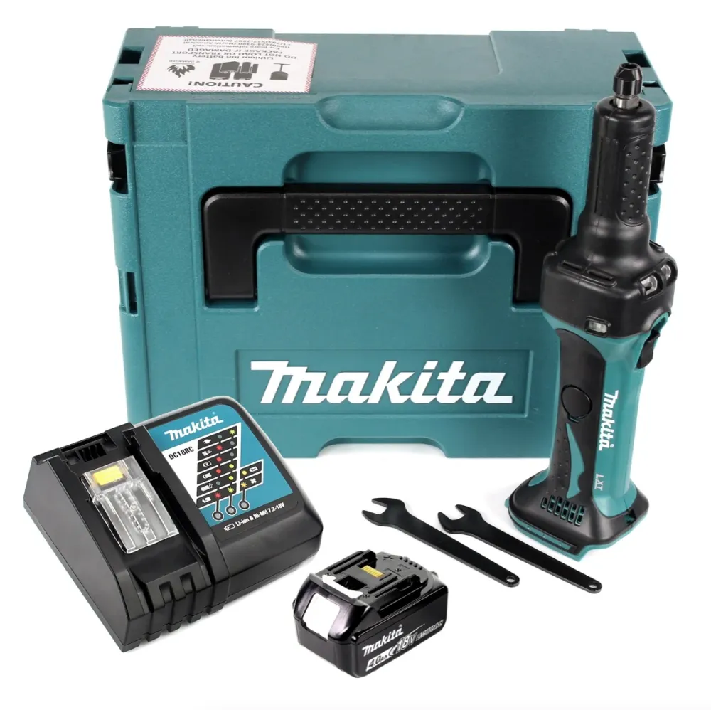 Makita DGD 800 RM1J akumulatorowa szlifierka prosta 18V + 1x akumulator 4.0Ah + ładowarka + Makpac