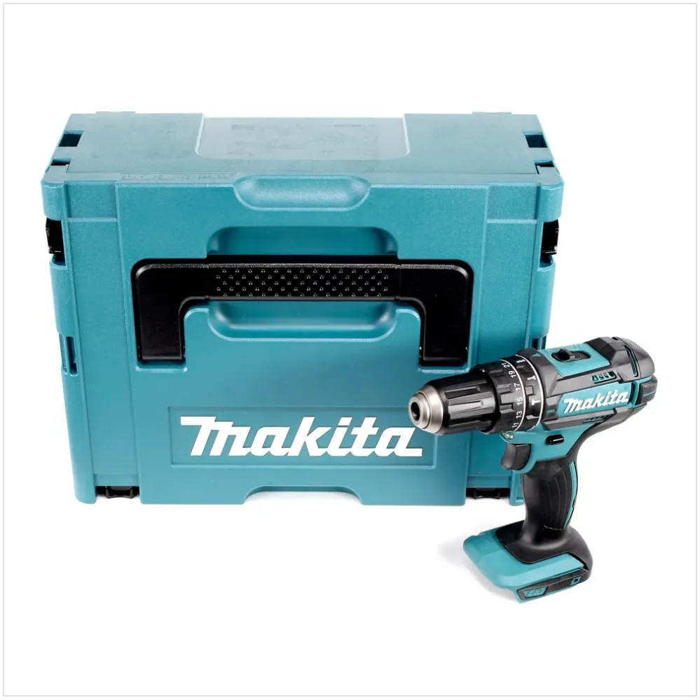 Makita DHP 482 ZJ akumulatorowa wiertarko-wkrętarka udarowa 18V 62Nm w zestawie Makpac bez akumulatora/ładowarki