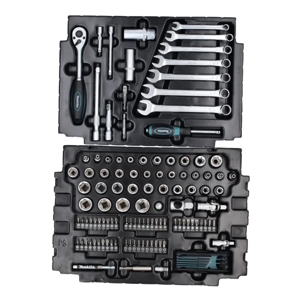 Makita DHP 482 RF1J akumulatorowa wiertarka udarowa 18 V + 120 szt. zestaw akcesoriów + 1x akumulator 3,0 Ah + ładowarka +...