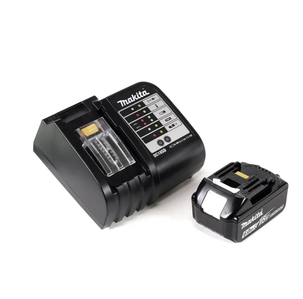 Makita DHP 482 SGK akumulatorowa wiertarko-wkrętarka udarowa 18V 62Nm + 1x akumulator 6,0Ah + ładowarka + 100 szt. zestaw...